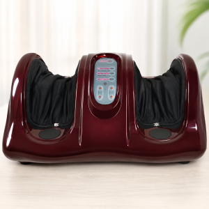 Роликовый массажер для стоп ног с пультом / Foot Massager с компрессионным массажем / Массажер 5 режимов массажа