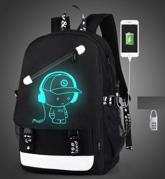 Рюкзак Senkey & Style Music с USB светящийся в темноте Рюкзак Senkey & Style Music с USB светящийся в темноте