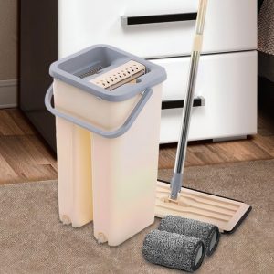 Швабра с ведром и самоотжимом 4л Триумф, Spin Mop Scratch Cleaning 360, швабра лентяйка