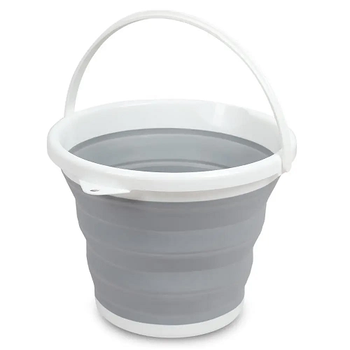 Складное силиконовое ведро 5л Collapsible Bucket