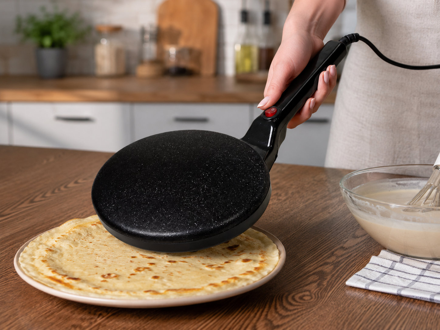 skovoroda-dlia-blynov-elektrycheskaia-crepe-maker-antypryharnyi-elektrycheskyi-blyn-pohruzhnaia-elektroblynnytsa-87583465725123_ff182d04df Сковорода для блинов электрическая CREPE MAKER / Антипригарный электрический блин / Погружная электроблинница - Зображення 1