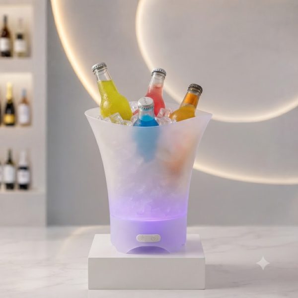 Светящееся ведро для льда 5л / Ведро с Bluetooth и подсветкой / Bucket Light