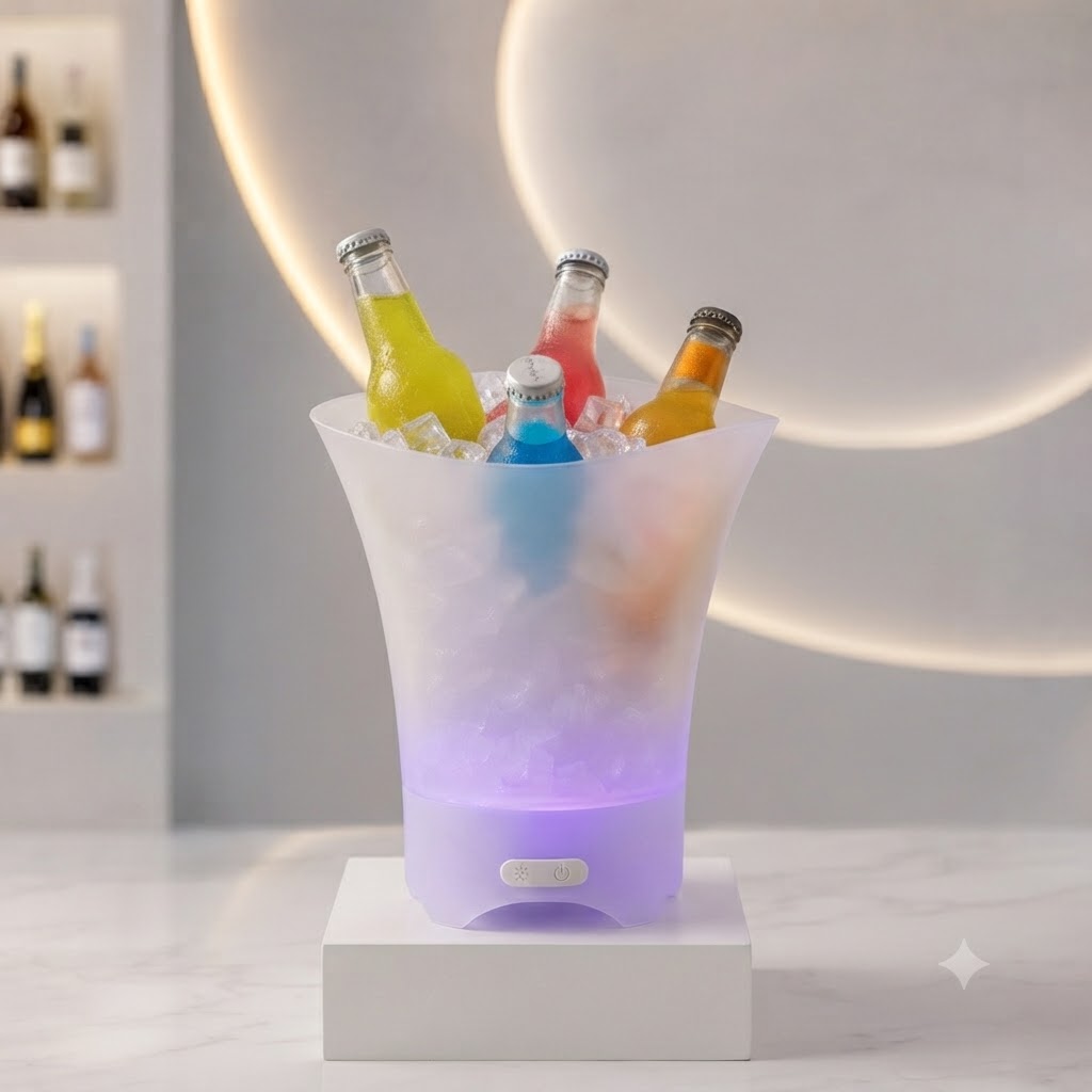 Светящееся ведро для льда 5л / Ведро с Bluetooth и подсветкой / Bucket Light Светящееся ведро для льда 5л / Ведро с Bluetooth и подсветкой / Bucket Light