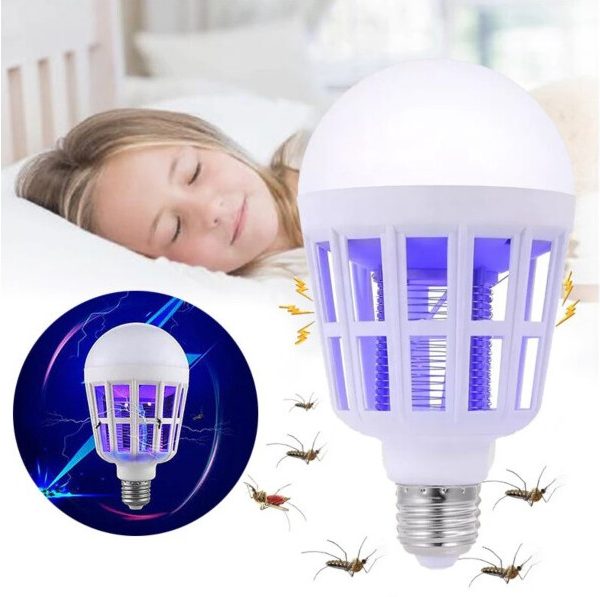 Светодиодная лампа отпугиватель от комаров Mosquito Killer Lamp, 15Вт