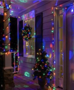 Светодиодная Гирлянда нить 401 led RGB разноцветная (черный провод) — фото 2