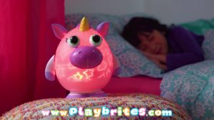 Светильник-проектор Playbrites Единорог | Оригинальный светильник в детскую | Ночник детский беспроводной