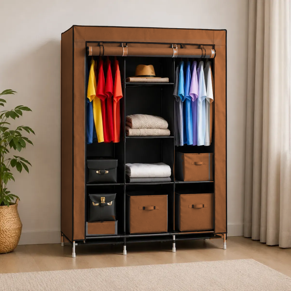 Тканевой шкаф HCX Storage Wardrobe 88130 Коричневый