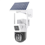 Уличная камера видеонаблюдения с двумя линзами 4G, V36-4G SOLAR / Вайфай камера от солнечной панели — фото 2