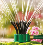 Умная система полива Multifunctional Water Sprinkler распылитель дождеватель для полива газона на 360 градусов — фото 8