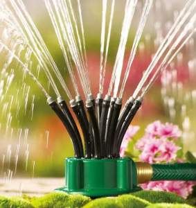 Умная система полива Multifunctional Water Sprinkler распылитель дождеватель для полива газона на 360 градусов