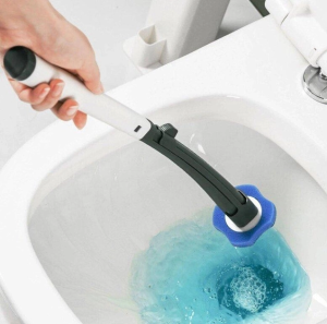 Универсальная щетка для уборки ванной со сменными насадками MTS clip type removable toilet brush — фото 2