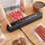 Вакууматор Vacuum Sealer вакуумный упаковщик для еды, бытовой вакууматор черный — фото 6