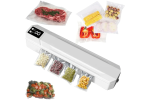 Вакуумный упаковщик пакетов Vacuum Sealer / Автоматический бытовой вакууматор с пакетами, вакуумайзер для упаковки и хранения пищи — фото 6