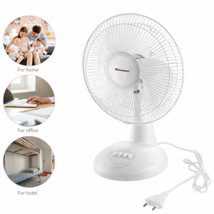 Вентилятор настольный DOMOTEC MS-1626 White с автоповоротом 3 режима 40 Вт — фото 2