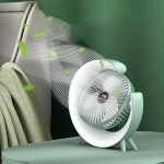 Вентилятор настольный с подсветкой, от USB / Аккумуляторный вентилятор — фото 2