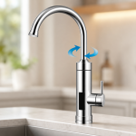 Водонагреватель Delimano WATER HEATER RX-016 с LCD-экраном / Водонагреватель подключения снизу — фото 4