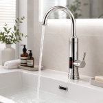 Водонагреватель Delimano WATER HEATER RX-016 с LCD-экраном / Водонагреватель подключения снизу — фото 2