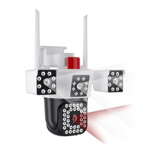 Wi-Fi камера видеонаблюдения с 3 линзами / Уличная беспроводная камера IP наблюдения 16 Мп 10-Х ZOOM — фото 2