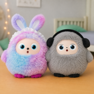 Игрушка с искусственным интеллектом Bobo / Интерактивная плюшевая игрушка BOBO с AI, голосом и LED глазами / Умная игрушка 22х25см