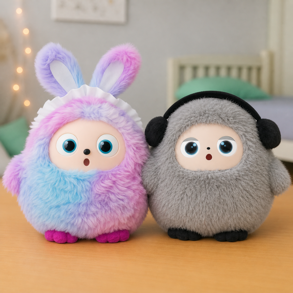 Игрушка с искусственным интеллектом Bobo / Интерактивная плюшевая игрушка BOBO с AI, голосом и LED глазами / Умная игрушка 22х25см
