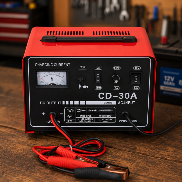 Зарядное устройство для Heckermann CD-30A 12В/24В / Зарядка для АКБ / Мощное зарядное устройство
